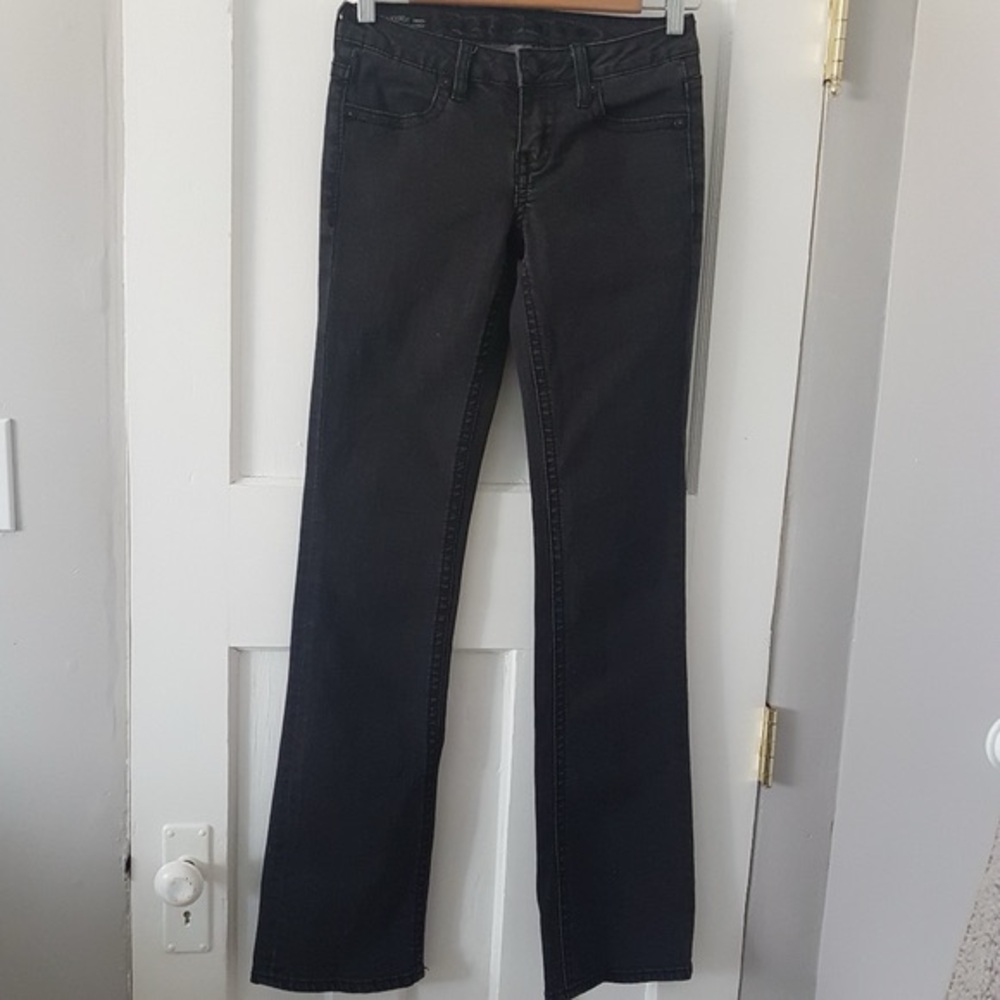 Buffalo by David Bitton Mischa Bootcut Mid Rise Denim Jean Washed Black Sz 26